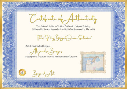 "My Biggest Dream, Santorini"