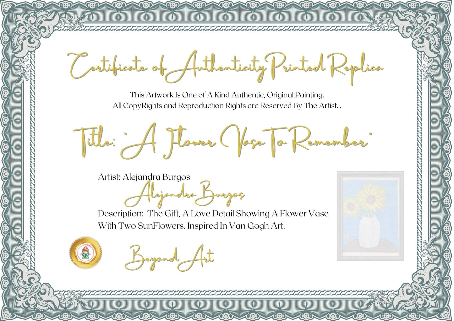 "A Flower Vase To Remember"