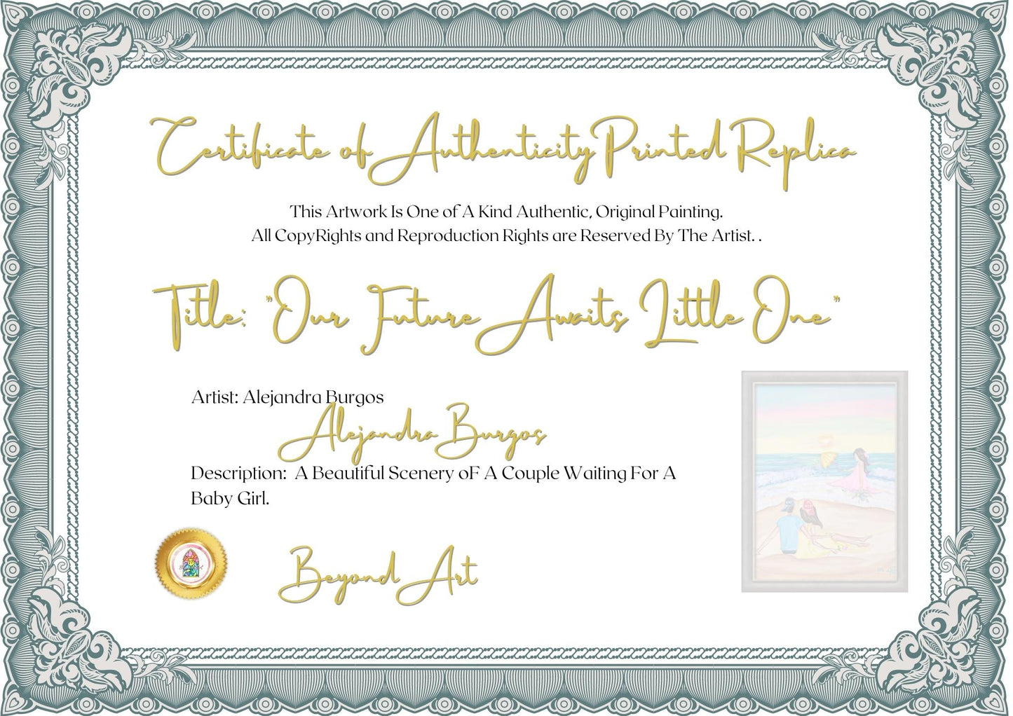 "New Way With You in Our Future Awaits Little One"