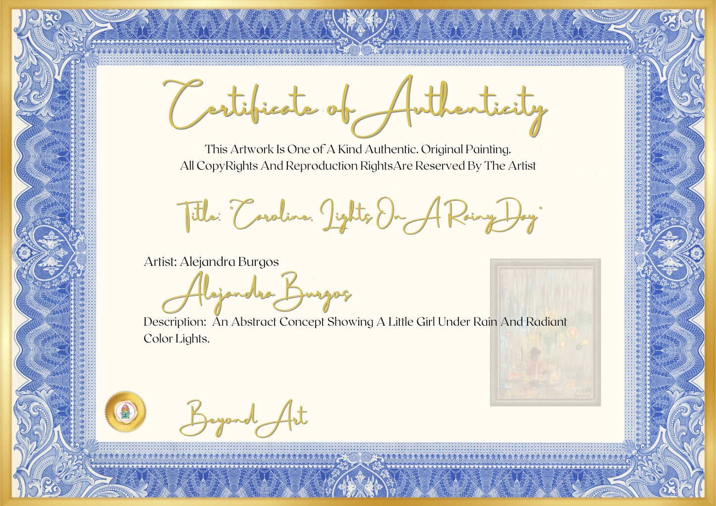 "Caroline, Lights On A Rainy Day"